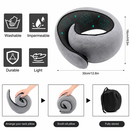 AirRestNeck – Almohada de Viaje Cervical para Sueño y Comodidad